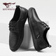 SEPTWOLVES leather shoes men's business formal shoes men's British casual men's shoes 8311480617 black 41