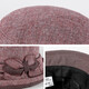 SOMUBAY (SOMUBAY) mother's hat women's spring and autumn casual fisherman's hat autumn and winter thin section middle-aged and elderly grandmothers and mothers-in-law spring and summer cloth basin hat leather pink one size adjustable (56-60CM)
