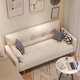 Internet celebrity cat claw leather foldable sofa bed for small apartment multifunctional double lunch break lazy small sofa rental house off-white cat claw leather model 140cm including armrests two pillows 4 sofa legs