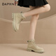 Daphne (Daphne) Daphne Martin Boots Frauen 2024 Neue Schuhe Frauen Herbst Britisch -Stil Kicking Damen große gelbe Stiefel Dünne Kurzstiefel gelb 37