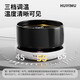 Hui Yimu constant temperature cat water dispenser yogurt machine heats cat water bowl canned insulation ceramic cat bowl pet water drinker glaze black 550ml ceramic bowl + digital display 3 constant temperature pad
