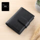 GBONI Tarjeta Bag Men's Bank Certicate Bag Card Card de visita para mujeres Clip Antidemagnetización Gran capacidad Negocio Multifuncional Licencia de conducir de la licencia de cuero de cuero preferido [Caki]
