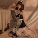 Guiruo jk suit SM thong maid outfit cute bunny girl cat uniform suit cosplay fat mm large size see-through cute bunny girl 8-piece set