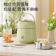 HKZN insulated lunch box with extra long heat preservation for 24 hours for adults in winter 304 stainless steel meal delivery for office workers in winter 1.2Lb [vacuum temperature lock] matcha green double layer