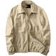 
Ranwei Ferre American casual jacket men's spring and autumn thin style middle-aged and young workwear versatile simple lapel top Military green-13068 2XL Recommended 160/180Jin [Jin equals 0.5 kg]