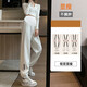 Jingqi (JOYNCLEON) maternity pants spring and autumn wear casual sports pants small size sweatpants light gray L jyk28218
