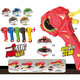 
CXXYJ new style wartuo double super toy boy magic alloy explosion gyro magic combination light pull rope gyro red + blue e-commerce box