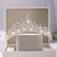 Crown tiara 18 adult gift internet celebrity birthday fairy princess crystal crown bridal tiara high-end new style SN4559 26 styles - silver simple decoration