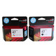 HP47 Original -Tintenpatronen Großer Druckvolumen für 4825 4826 4828 4829 4877 Drucker HP 47 SET [Schwarz + Farbe]
