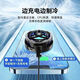 Mengyin mobile phone radiator magnetic suction semiconductor cooling back clip live flat panel cooling artifact wireless charging built-in battery air-cooling patch is suitable for Apple iPad OnePlus iqoo [three-in-one upgraded model 丨back clip magnetic suction model] with wireless charging丨re real-time temperature display
