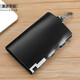Maiweini Bag Key Bag Men's Genuine Leather Keychain Bold de almacenamiento Bolsa de gran capacidad Billetera Caso de la llave del hogar del brillo del brillo negro