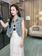 
WVIRTJE long dress with high-end latest style this year's popular denim vest lace suspender suit for women's summer high-end denim vest 694# [high-quality version] L[recommended 105-120Jin[Jin equals 0.5 kg]]