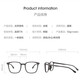 Boshide anti-blue light glasses for men and women radiation-proof glasses for non-dimensional flat mirrors for mobile phones and computer goggles for bright black frames