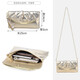 
Sephren small dinner clutch bag female temperament 2024 new diamond-inlaid cowhide banquet bag famous dress light luxury hand grab bag black