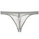 ROSELEX confidential delivery men's nude transparent thong thin mesh sexy underwear sexy temptation XL white