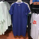 阿迪达斯（adidas）三叶草连衣裙女裙2025夏季新款运动裙V领短袖T恤休闲裙子 IT9853蓝色 L