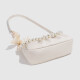 
Feng Shang Yun Duo Wrinkled Bag Women's Shoulder Crossbody Bag Pearl Chain Bag Fashionable Underarm Bag Valentine's Day Gift Cloud Duo Wrinkled Bag [Beige]
