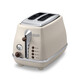 Delonghi Retro Series CTO2003/2103.AZ Toaster Toaster Toasted Sandwich Bread Toaster Home Light Food Machine Breakfast Machine Bread Toaster Cream White