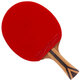 Red Double Happiness DHS Crazy Seven Star Table Tennis Racket Horizontal Patch Competition Teak Face + Carbon H7002 Gift Ball