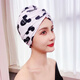 Chaosihui long and short hair, fashionable and cute ear-protecting fabric swimming cap, good-looking, hot spring swimming cap for women, showing small face, 2001 black Mickey hat + nose clip earplugs