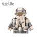 Fanhunting Girls' Jacket Winter Clothes 2025 New Style Children's Clothes Baby Plush Warm Woolen Coat Winter Pink 90