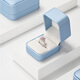
Duobaoni Jewelry Box High-end Rounded PU Leather Ring Box Bracelet Pendant Earring Box Gift Jewelry Packaging Box Customized Logo Long Chain Box-H15905