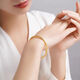 Quanbi Yansha Gold Bracelet Женский древний метод Золотой браслет имитация золотой свадебной позы ювелирных украшений. Плотный круг золотой браслет подарок подруга 5 мм древний метод золотой браслет [внутренний диаметр 60 мм] Конечная красота 丨 Ингененное мастерство 丨 Текстура