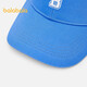 Balabala children's baseball cap boys and girls sun visor outdoor campus sports hat comfortable, fashionable and casual blue tone 00388 recommended head circumference 54-56cm, 7-10 years old