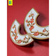 First concept enamel color cabinet door brass hand-pinned filigree cloisonne wardrobe drawer Chinese light luxury GBT12178 (Plum blossom) diameter 120 holes distance 96mm
