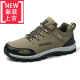Rubber sole sneakers men's health shoes men's buckle shoes men's shoes 2021 new leather waterproof casual sneakers shoes men's outdoor wear-resistant non-slip work shoes men BB14088LQ black 39