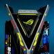 ASUS (ASUS) ROG GR701 Creation God White Chassis Blowing Snow Eva -Serie Customized UV -Tintenmalerei und Färbung voller Turmthema.