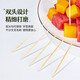 Xingfang disposable double-headed bamboo toothpicks, 5 cans, fruit picks, snack picks, household double-headed toothpicks for cleaning between teeth