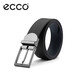 ECCO Business Casual Belt Metall Pin Schnalle Gürtel Männer 9105892 Schwarz/Mitternacht Blau 100 cm Geschenkbox