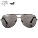 Puma (PUMA) sunglasses men sunglasses grey lens gun color frame PE0003S 001 60mm