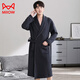 Cat Man (MiiOW) nightgown men's pure cotton long-sleeved bathrobe 2025 spring and autumn new large size pajama robe thickened air cotton to keep warm 26M6296 4XL