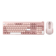 
Logitech (Logitech) preferred series K865 mechanical keyboard Wireless Bluetooth dual-mode keyboard (K845 upgraded model) 104-key full size Gaming business office keyboard and mouse set K865 stone dogwood powder + M750 M pink