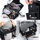 ulanzi【优篮子】MS12相机包单肩斜挎邮差包便携大疆pocket3/action5pro收纳包佳能索尼康摄影包 邮差包-容纳一机两镜【黑色】