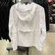 耐克（NIKE）外套女装夏季运动服宽松连帽休闲夹克梭织开衫上衣DM6180 DM6180-100白色  XL