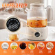 Joyoung all-glass health kettle, tea kettle, office floral teapot, health kettle, stew pot all in one, mini health cup, electric stew cup, electric heating cup WY101, 24H appointment keeping WY101 1L