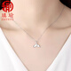 Aiyu PT950 fish tail platinum pendant mermaid platinum necklace light luxury birthday gift high-end pendant for women chain set