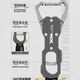 Aiwenli fish control device Luya belt large objects clamp fish pliers multi-function lock fish clip with scale integrated equipment fish clip artifact [upgraded model] fish control device-gray