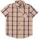 IVY HOUSE Ivy Children's Boys' Plaid Shirt Summer New Classic British College Style Casual Loose and Comfortable Shirt Khaki 130cm (130/60)