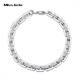 Miss JuJu PT950 platinum dense card cross bracelet for men, domineering real platinum thick bracelet, car pattern version 12.61g, 18cm long, about 4mm thick