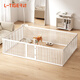 Congteng 90cm ultra-high pet fence household resin dog fence indoor large, medium and small dog cage anti-jailbreak fence white 20 pieces + 1 door