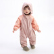 Jnby por Jnby [Agregar Velvet] ropa de tela Jiangnan Baby Repelent Baby Jumpsuit otoño e invierno niños y niñas yo9f10590 671/polvo gris 90 cm