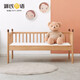 Genji Muyu children's furniture children's splicing bed baby newborn bed with guardrail baby bed all solid wood widened bedside crib multi-functional furniture (oak) splicing bed + J11 mattress (0.8*1.8m)