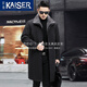 Caeser (Kaiser) Mink Parka Altre Mink Grey Grey Mink Linero Lapuleta de piel Agrupación Mink Apodo para hombres Longitud media de invierno 2XL (180) (adecuado para 140-155 Jin [Jin iguala 0.5 kg])