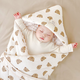 Cotton++ baby blanket, newborn blanket, anti-jumping bag, single bean velvet, pure cotton, Category A, spring, autumn and summer, swaddling for outings, bear head, comfort bean velvet, thickened 10-20 C, 95x95cm, Category A