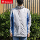 Pathfinder (Toread) Vêtements de crème solaire pour les femmes et les hommes Tie de printemps et d'été UV extérieur anti-pulvérisation et anti-trench à peau respirante 719 Men-Orange rouge / bleu étroit M