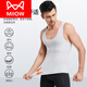 Catman (MiiOW) ice silk body shaping suit men's summer abdomen and vests, chest tights, waist and hides flesh artifact fitness exercise compression tights Black 3XL weight 160 180Jin [Jin equals 0.5 kg]